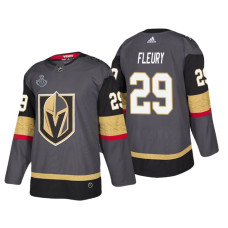 Vegas Golden Knights #29 Marc-Andre Fleury Grey Bound Patch Authentic Player Jersey With 2023 Stanley Cup Patch