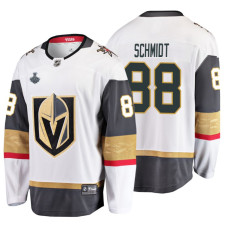 Vegas Golden Knights #88 Nate Schmidt Breakaway Road White Jersey With 2023 Stanley Cup Patch