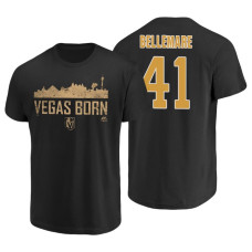 Vegas Golden Knights Pierre-Edouard Bellemare #41 Black Majestic T-Shirt