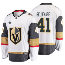 Vegas Golden Knights #41 Pierre-Edouard Bellemare 2018 Stanley Cup Final Breakaway Road White Jersey