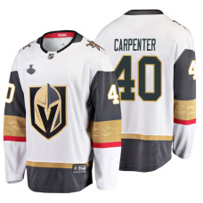 Vegas Golden Knights #40 Ryan Carpenter Breakaway Road White Jersey With 2023 Stanley Cup Patch