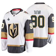 Vegas Golden Knights #90 Tomas Tatar Breakaway Road White Jersey With 2023 Stanley Cup Patch