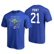 Tampa Bay Lightning #21 Brayden Point Royal 2018 Stanley Cup Playoffs Star Wars Win You Must Adidas T-shirt