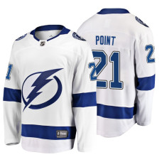 Tampa Bay Lightning #21 Brayden Point 2018 Fanatics Branded Breakaway White Away jersey