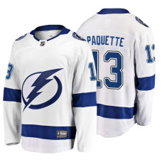 Tampa Bay Lightning #13 Cedric Paquette 2018 Fanatics Branded Breakaway White Away jersey