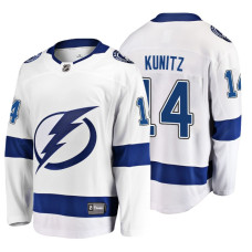 Tampa Bay Lightning #14 Chris Kunitz Fanatics Branded Breakaway White Away Jersey 2022 Stanley Cup Finals Patch