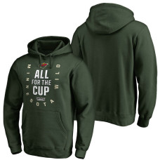 Green Stanley Cup Playoffs Pullover Hoodie Minnesota Wild