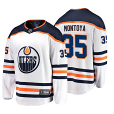 Edmonton Oilers #35 Al Montoya Fanatics Branded Breakaway White Away jersey