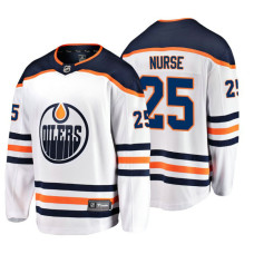 Edmonton Oilers #25 Darnell Nurse Fanatics Branded Breakaway White Away jersey