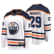 Edmonton Oilers #29 Leon Draisaitl Fanatics Branded Breakaway White Away jersey