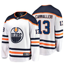 Edmonton Oilers #13 Michael Cammalleri Fanatics Branded Breakaway White Away jersey