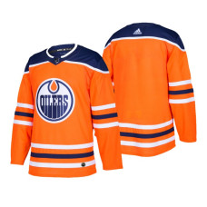 Edmonton Oilers Authentic Blank Home Jersey Orange