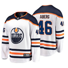 Edmonton Oilers #46 Pontus Aberg Fanatics Branded Breakaway White Away jersey