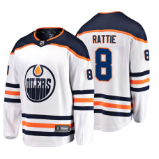 Edmonton Oilers #8 Ty Rattie Fanatics Branded Breakaway White Away jersey