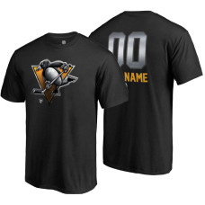 Pittsburgh Penguins Black Midnight Mascot Custom T-Shirt