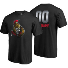 Ottawa Senators Black Midnight Mascot Custom T-Shirt