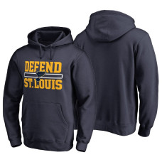 St. Louis Blues Hometown Collection Defend Pullover Hoodie Navy