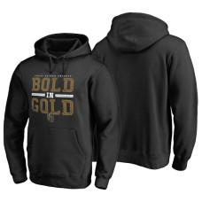 Vegas Golden Knights Hometown Collection Bezeled Gold Pullover Hoodie Black