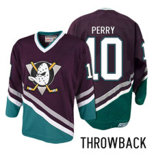 Anaheim Ducks #10 Corey Perry Purple Anniversary Throwback Jersey