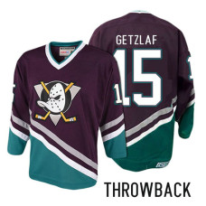 Anaheim Ducks #15 Ryan Getzlaf Purple Anniversary Throwback Jersey