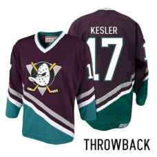 Anaheim Ducks #17 Ryan Kesler Purple Anniversary Throwback Jersey