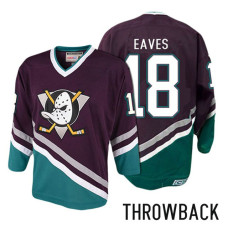 Anaheim Ducks #18 Patrick Eaves Purple Anniversary Throwback Jersey