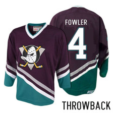 Anaheim Ducks #4 Cam Fowler Purple Anniversary Throwback Jersey