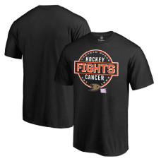 Anaheim Ducks Black Hockey Fights Cancer T-shirt