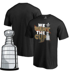 Anaheim Ducks Black 2017 Stanley Cup Short Sleeve We Want The Cup T-shirt