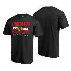 Chicago Blackhawks Hometown Collection Local Black T-Shirt