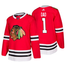 Chicago Blackhawks Father's Day #1 Dad Jersey Red