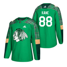 Chicago Blackhawks #88 Patrick Kane 2018 St. Patrick's Day Jersey Green