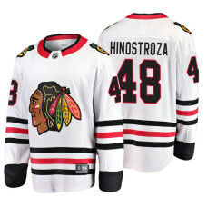 Chicago Blackhawks Vinnie Hinostroza Fanatics Branded Breakaway White Away Jersey