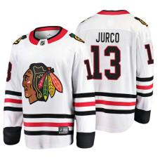 Chicago Blackhawks Tomas Jurco Fanatics Branded Breakaway White Away Jersey