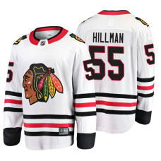 Chicago Blackhawks Blake Hillman Fanatics Branded Breakaway White Away Jersey