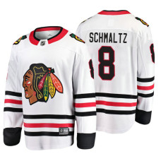 Chicago Blackhawks Nick Schmaltz Fanatics Branded Breakaway White Away Jersey