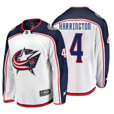 Columbus Blue Jackets Scott Harrington Fanatics Branded Breakaway White Away Jersey