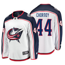 Columbus Blue Jackets Taylor Chorney Fanatics Branded Breakaway White Away Jersey