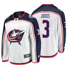 Columbus Blue Jackets Seth Jones Fanatics Branded Breakaway White Away Jersey