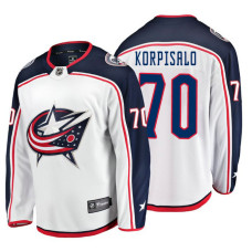 Columbus Blue Jackets Joonas Korpisalo Fanatics Branded Breakaway White Away Jersey