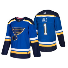 St. Louis Blues Father's Day #1 Dad Jersey Blue