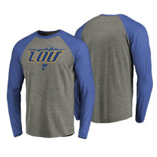 St. Louis Blues Royal Hometown Collection The Lou Tri-Blend Raglan Long Sleeve T-Shirt