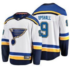 St. Louis Blues #9 Scottie Upshall 2018 Fanatics Branded Breakaway White Away jersey