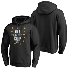 Black 2018 Stanley Cup Bound Behind The Net Pullover Hoodie Boston Bruins