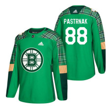 Boston Bruins #88 David Pastrnak 2018 St. Patrick's Day Jersey Green