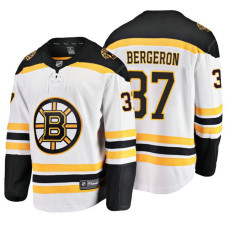 Boston Bruins Patrice Bergeron Fanatics Branded Breakaway White Away Jersey