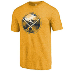 Buffalo Sabres Gold Team Primary Logo Crew Neck T-shirt