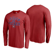 Montreal Canadiens Red Hometown Collection Le Club Long Sleeve T-Shirt