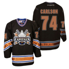 Washington Capitals #74 John Carlson Black CCM Vintage Hockey Jersey