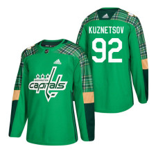 Washington Capitals #92 Evgeny Kuznetsov 2018 St. Patrick's Day Jersey Green